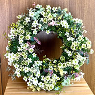 15,000円コース（リース）：器のサイズの目安：約35-40cmリース台：終わりのない形のリースは『永遠に途切れることのない』おまじない